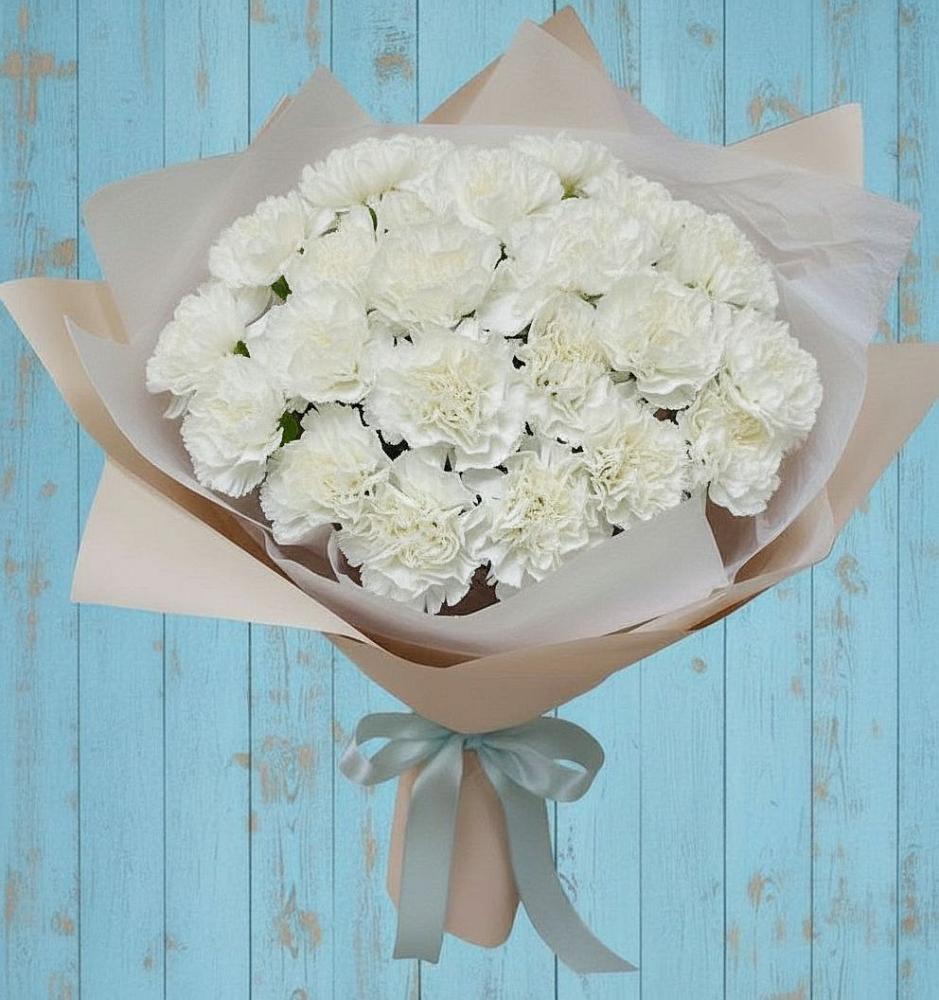 Букет цветов из: Гвоздики в Тирлянский