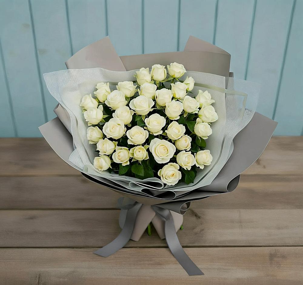 Букет Белоснежная нежность в Тирлянский