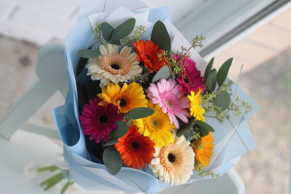 Букет цветов из: Герберы в Тирлянский