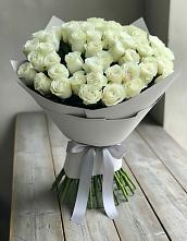 Букет 35 Белых роз в Тирлянский