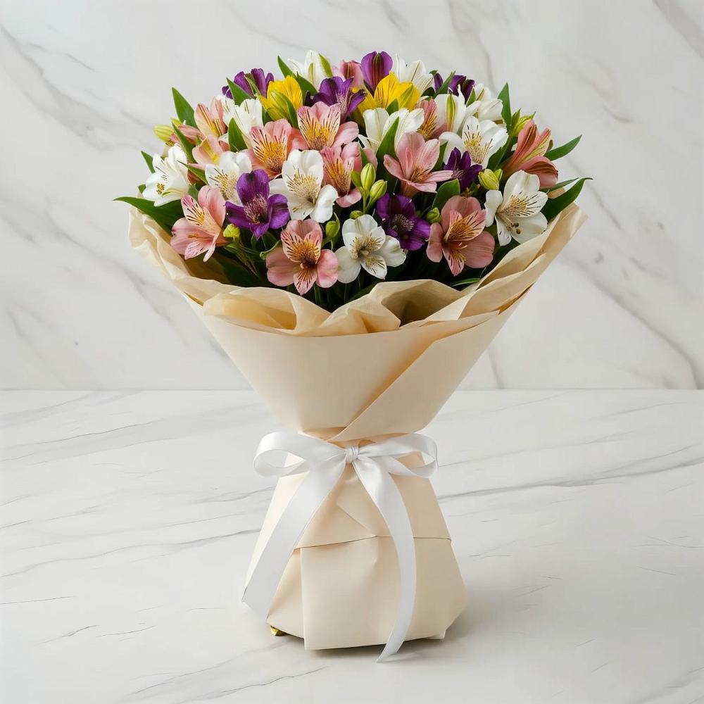 Букет цветов из: Альстромерии в Тирлянский