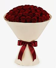 Букет 101 Бордовая роза Блэк Бакарра в Тирлянский