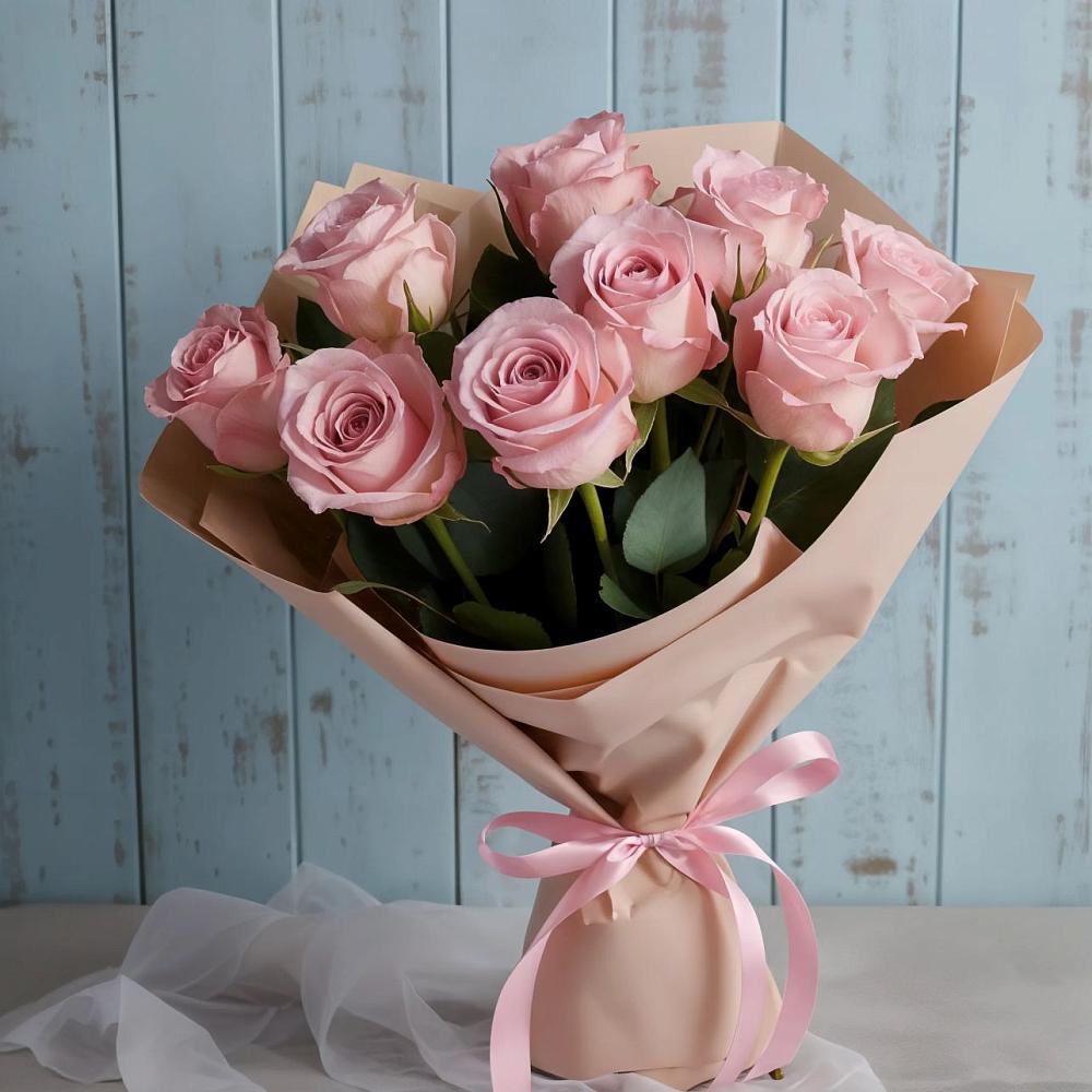 Букет цветов из: Розы в Тирлянский