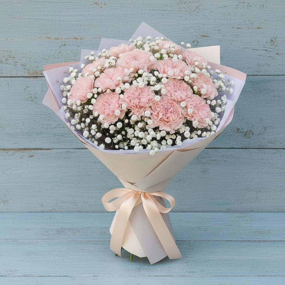 Букет цветов из: Гвоздики в Тирлянский