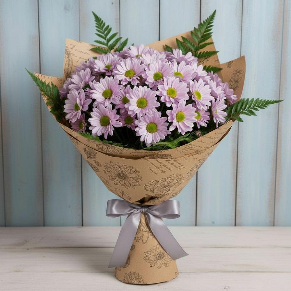 Букет цветов из: Хризантемы в Тирлянский