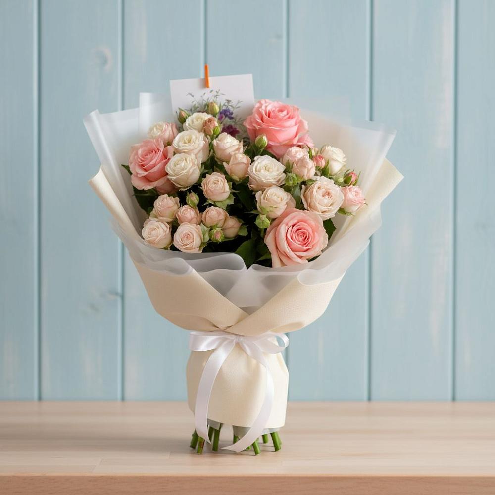 Букет цветов из: Розы в Тирлянский