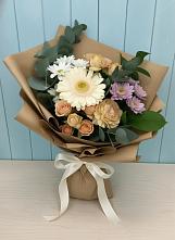 Букет цветов из:  Герберы и Хризантемы в Тирлянский