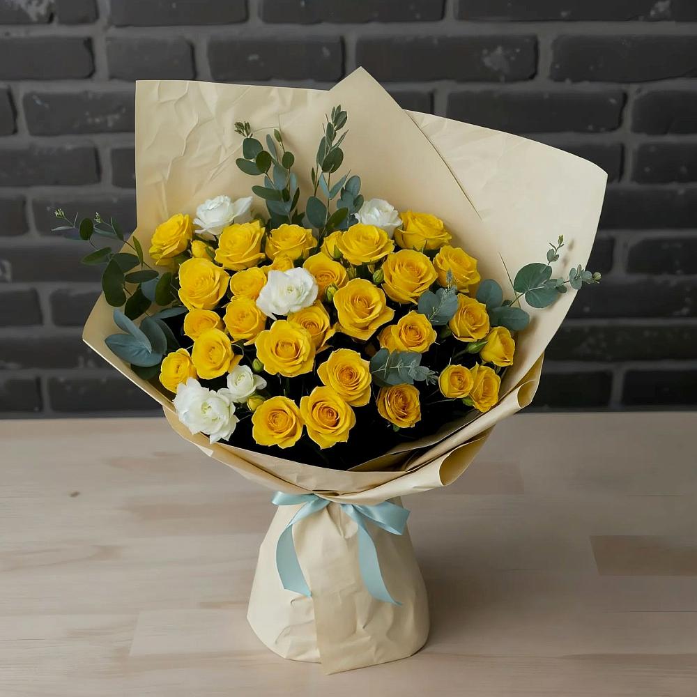 Букет цветов из: Розы в Тирлянский