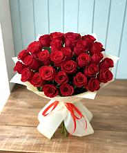 Букет 29 Красных роз в Тирлянский