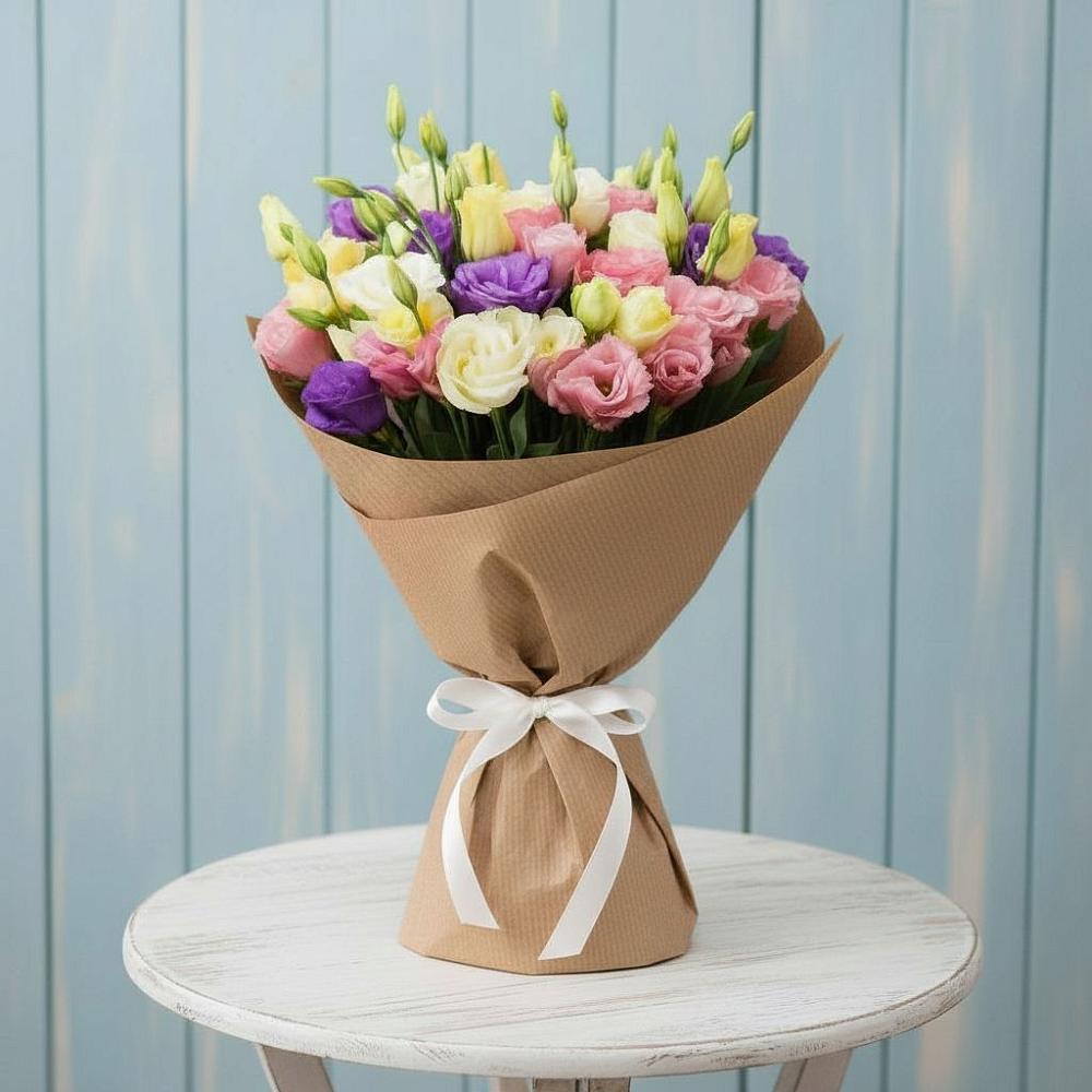 Букет цветов из: Лизиантусы в Тирлянский