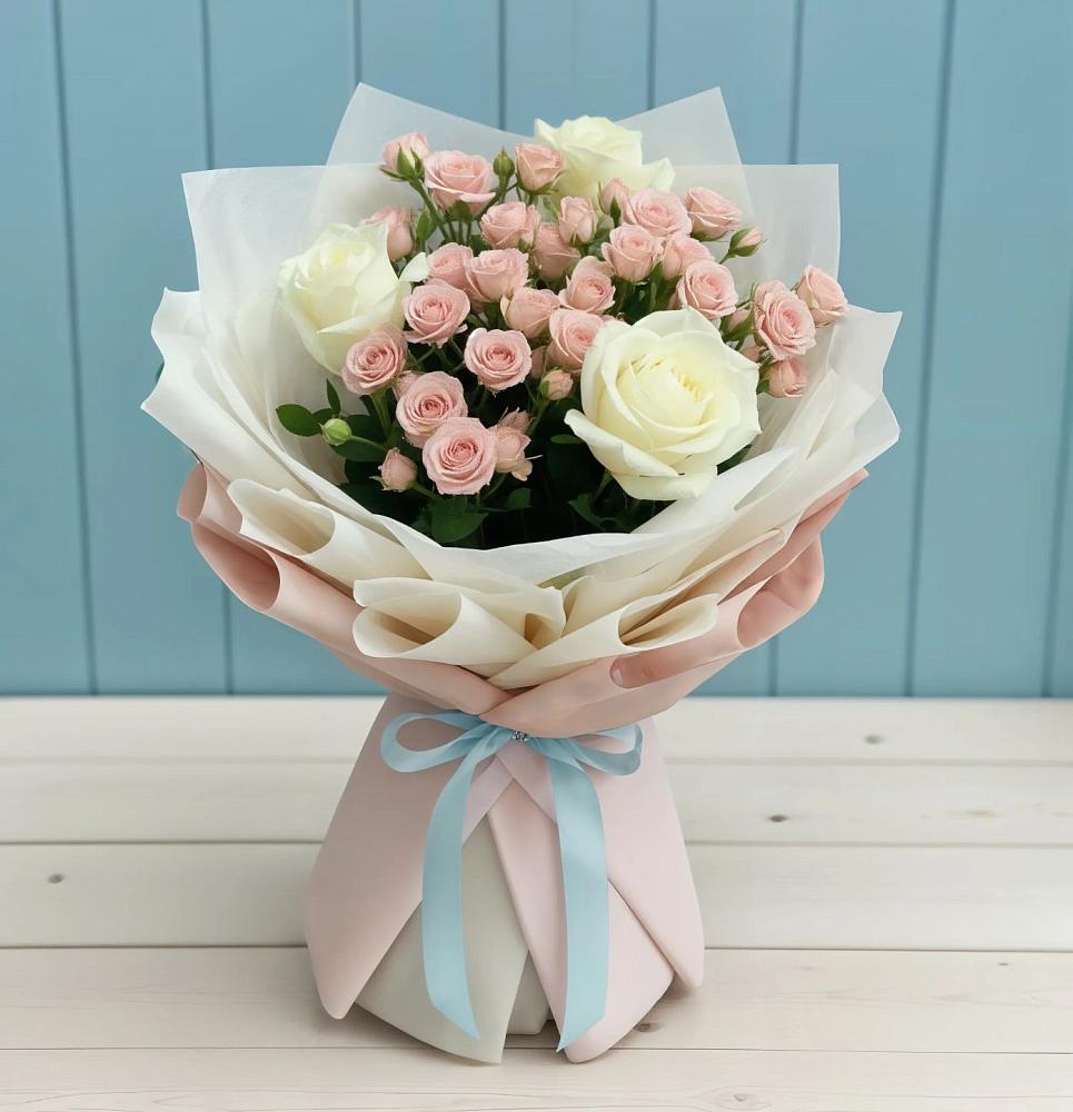 Букет цветов из: Розы в Тирлянский