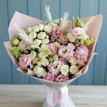 Букет цветов из:  Альстромерии и Розы в Тирлянский