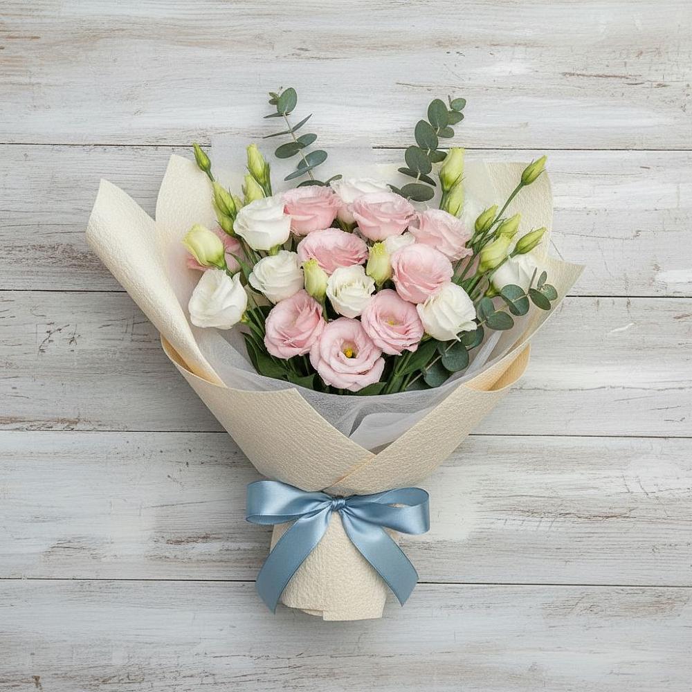 Букет цветов из: Лизиантусы в Тирлянский